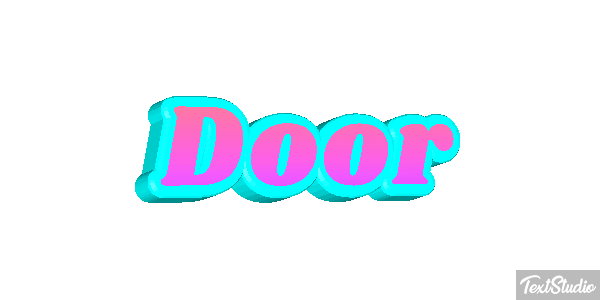 Door Text effect