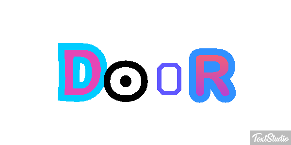 Door Text effect