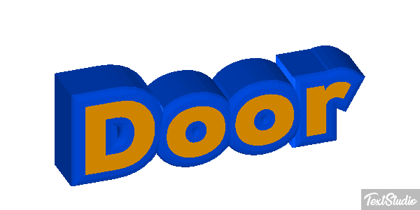 Door Text effect