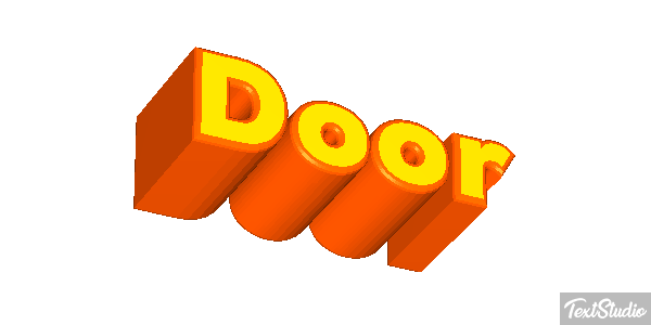 Door Text effect