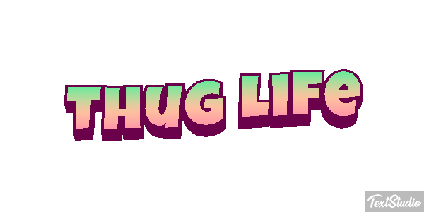 Thug Life Text effect