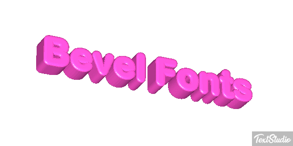 Bevel Fonts Text effect