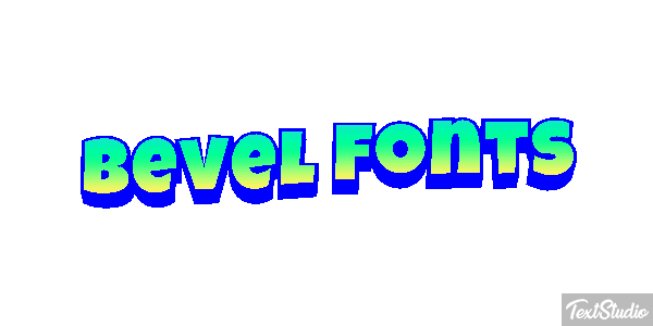 Bevel Fonts Text effect