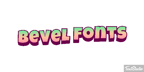 Bevel Fonts Text effect