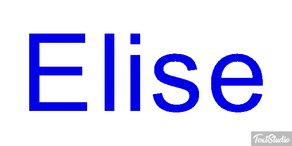 Elise Efekt tekstowy