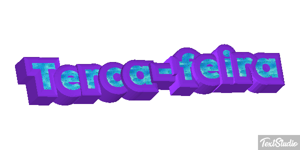 Terça-feira Text effect