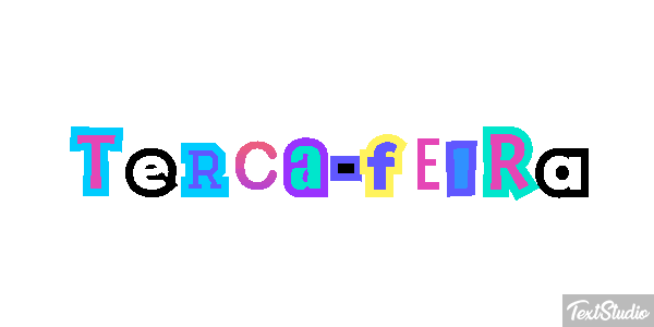 Terça-feira Text effect