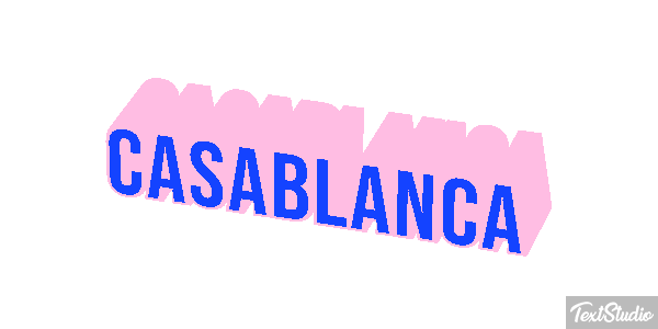 Casablanca Effetto testo