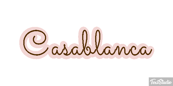 Casablanca Effetto testo