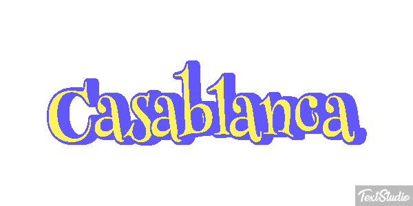Casablanca Effetto testo