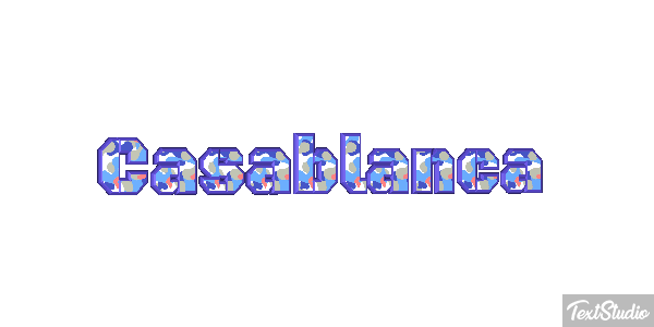 Casablanca Effetto testo