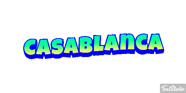Casablanca Effetto testo