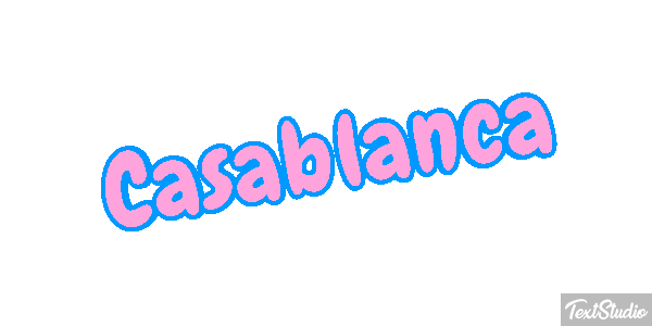 Casablanca Effetto testo