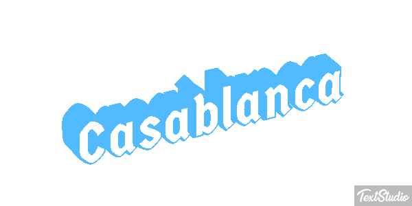 Casablanca Effetto testo