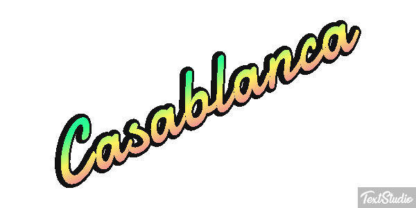 Casablanca Effetto testo