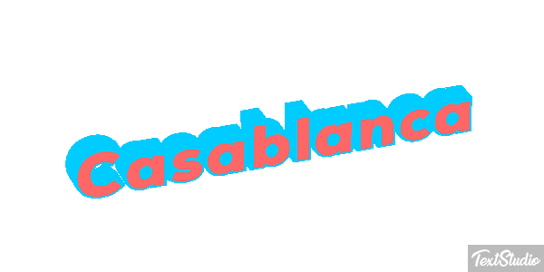 Casablanca Effetto testo