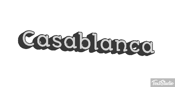 Casablanca Effetto testo