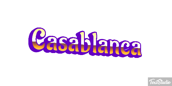 Casablanca Effetto testo