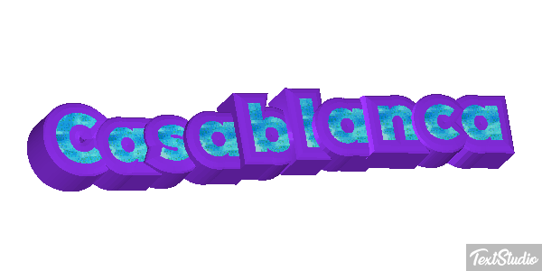 Casablanca Effetto testo