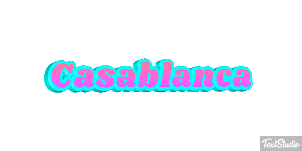 Casablanca Effetto testo