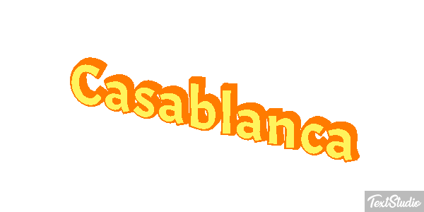 Casablanca Effetto testo