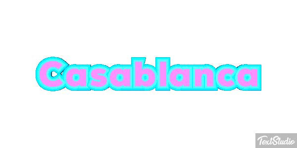 Casablanca Effetto testo