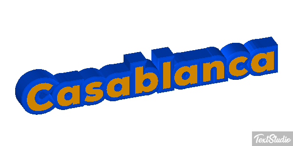 Casablanca Effetto testo