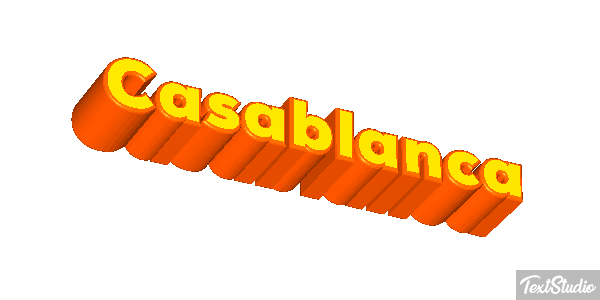 Casablanca Effetto testo