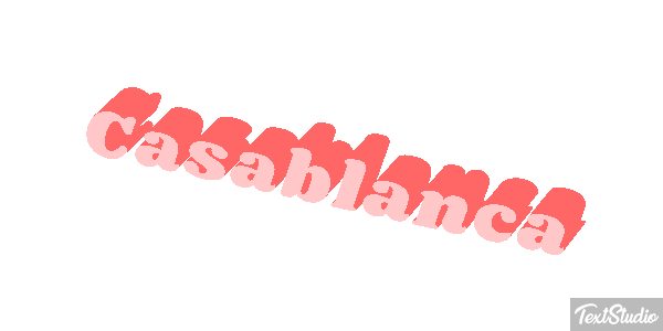 Casablanca Effetto testo
