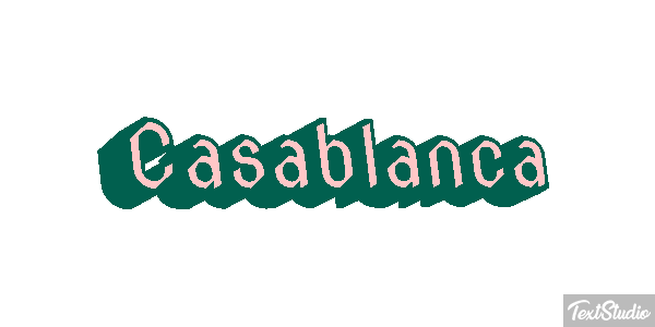 Casablanca Effetto testo