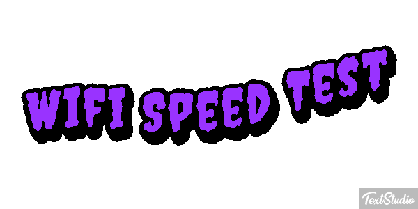 Wifi Speed Test Efeito do texto