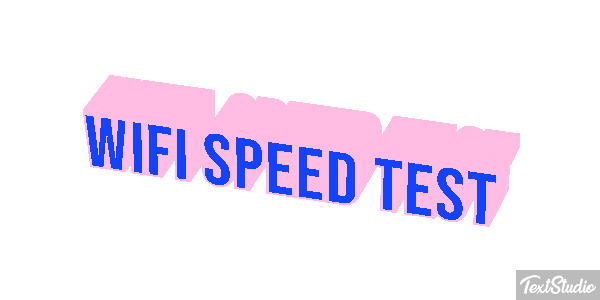Wifi Speed Test Efeito do texto