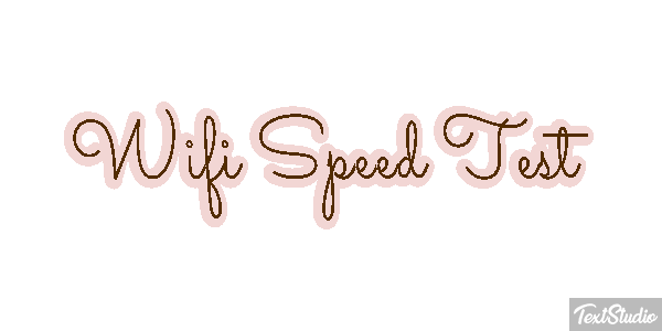 Wifi Speed Test Efeito do texto