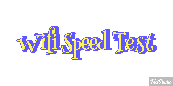 Wifi Speed Test Efeito do texto