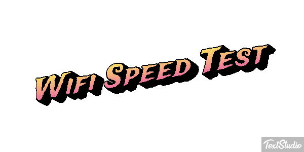 Wifi Speed Test Efeito do texto