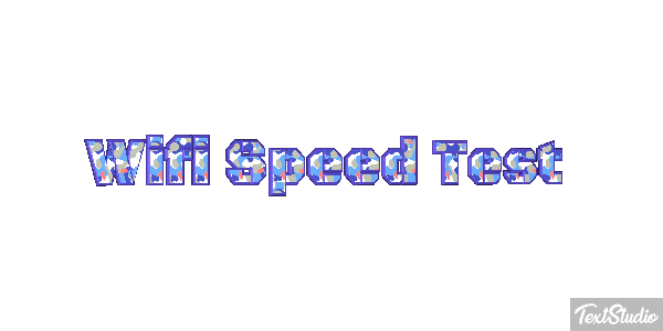 Wifi Speed Test Efeito do texto