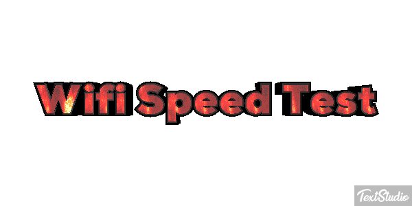 Wifi Speed Test Efeito do texto