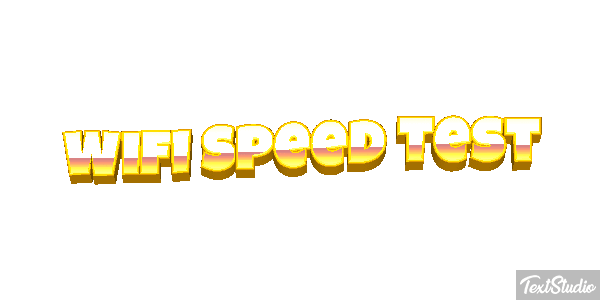 Wifi Speed Test Efeito do texto