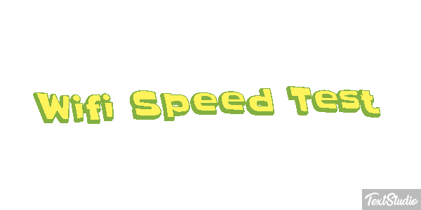Wifi Speed Test Efeito do texto