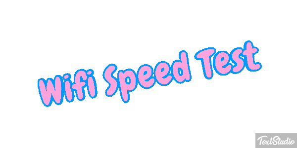 Wifi Speed Test Efeito do texto