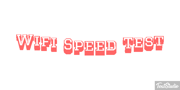 Wifi Speed Test Efeito do texto