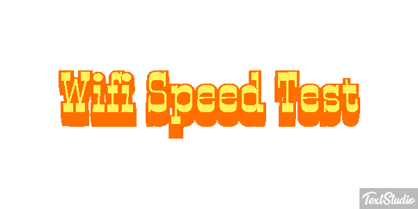 Wifi Speed Test Efeito do texto