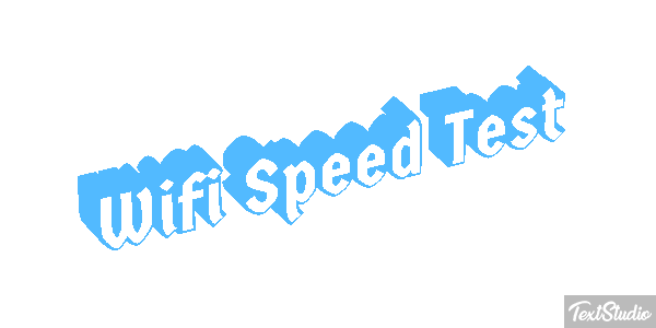 Wifi Speed Test Efeito do texto