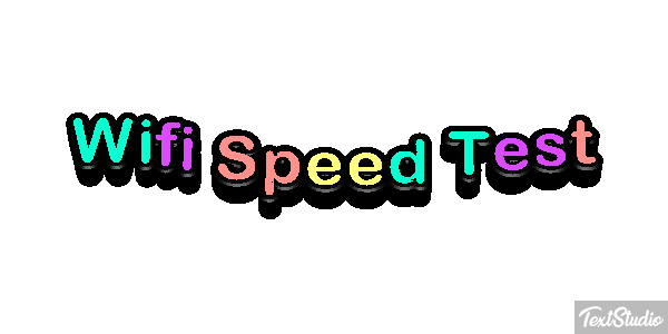Wifi Speed Test Efeito do texto