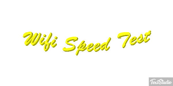Wifi Speed Test Efeito do texto