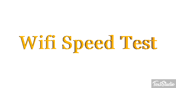 Wifi Speed Test Efeito do texto