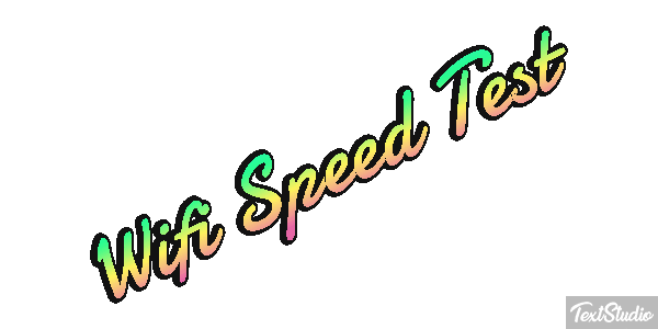 Wifi Speed Test Efeito do texto