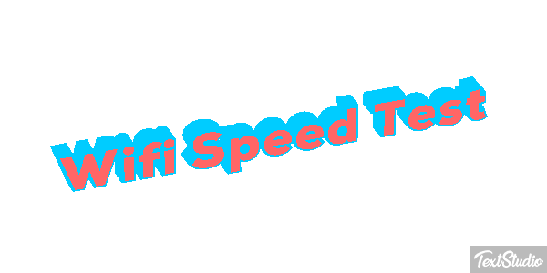 Wifi Speed Test Efeito do texto