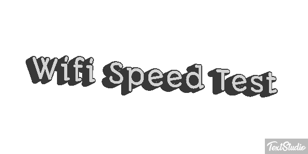 Wifi Speed Test Efeito do texto