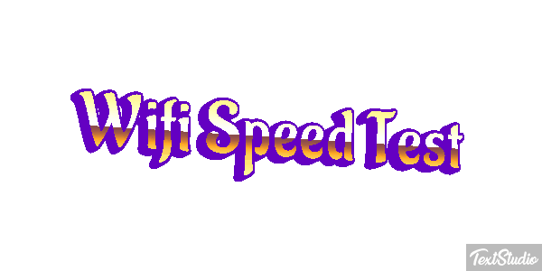 Wifi Speed Test Efeito do texto